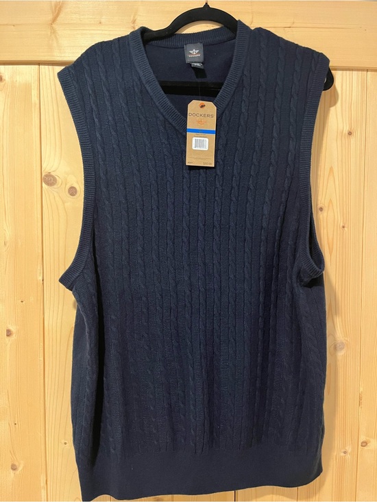 Dockers Other - Dockers Men’s Navy Cable Knit Sweater Vest XL NWT ⛳️